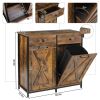 Rustic Multipurpose 2 Drawer / 2 Tilt Out 10gL Kitchen Laundry Trash/Recycle Storage
